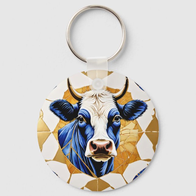 Country Bull Artwork Schlüsselanhänger (Vorderseite)