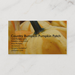 Country Bumpkin Pumpkin Patch, 15... Visitenkarte
