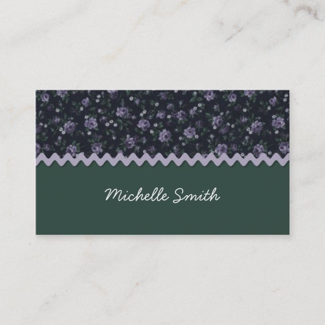 Country Calico Business Card Visitenkarte (Vorderseite)