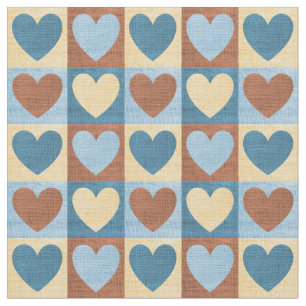 Country Chic Hearts Muster Stoff