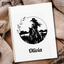 Country Chic Horse Cowgirl Western Personnalisé