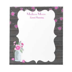 Country Chic Light Strings Eventplaner Notizblock