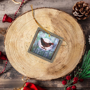 Country Chicken Farm Frische Eier Ephemera Keramikornament