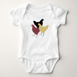 Country Chickens Baby Bodysuit Strampler