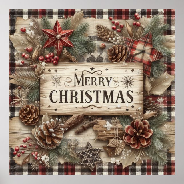 Country Christmas Poster (Vorne)