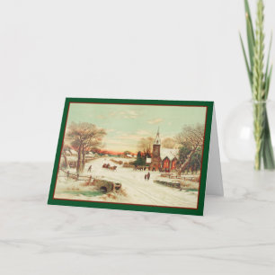 Country Christmas Services - Carte Vintage