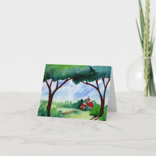 Country Church Note Card Karte