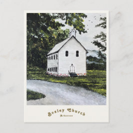 Country Church Postcard Postkarte