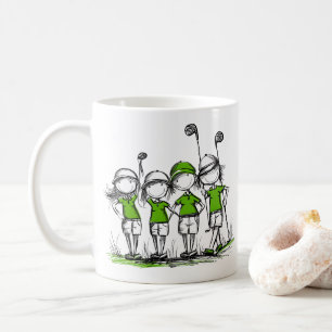 Country Club Damen Golf Liga Custom Kaffeetasse