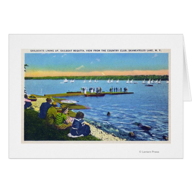Country Club View of Sailboat Regatta # 2 (Vorderseite (Horizontal))