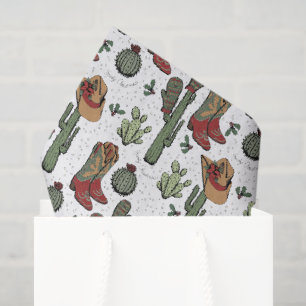 Country Cowboy Howdy Weihnachten Seidenpapier