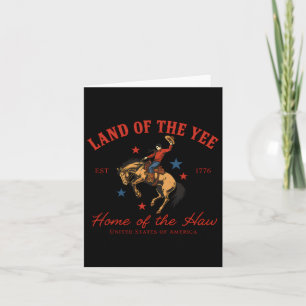 Country Cowboy Rodeo Patriotic USA Western Land Karte