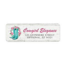 Country Cowgirl Boots Shabby Rose Rücksendeadresse