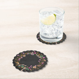 Country Cowgirl Style Blumenkreide Art Motif Untersetzer