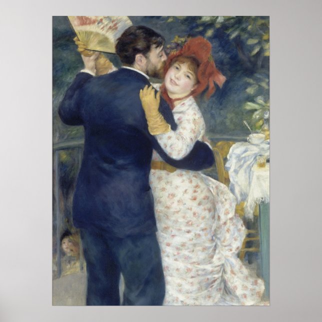 Country Dance - Renoir Impressionist Malerei Poster (Vorne)