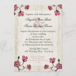 Country Dogwood Hochzeit Einladung
