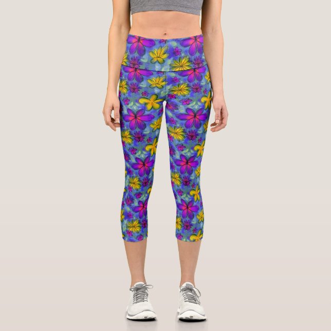 Country Dream Blume Florenz Capri Leggings (Vorderseite)