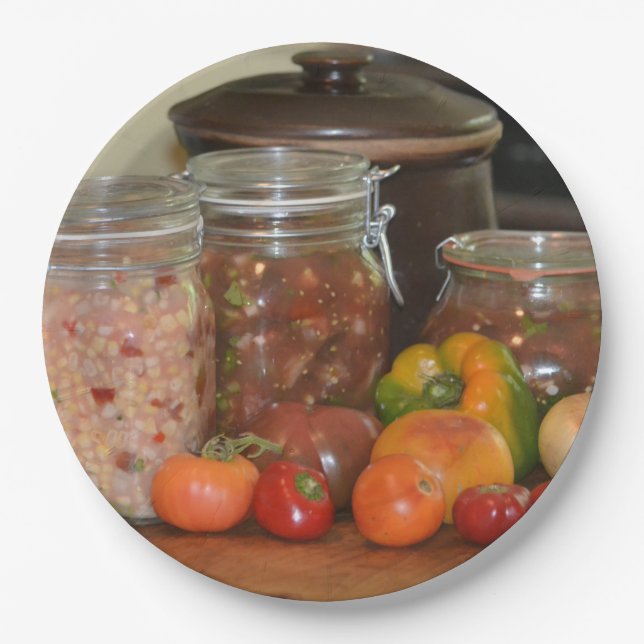 Country Ernte Pappteller (Vorderseite)