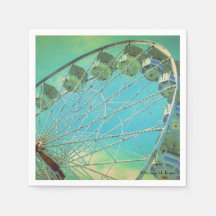 Country Fair Ferris Wheel - Paper Party Napkins
