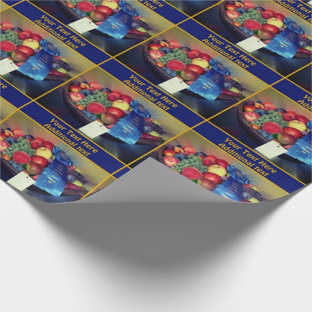 Country Fair Fruit Prize Personalisiert Geschenkpapier (Ecke)