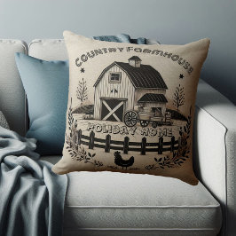 Country Farm Holiday Zuhause Rooster Minimalistisc Kissen