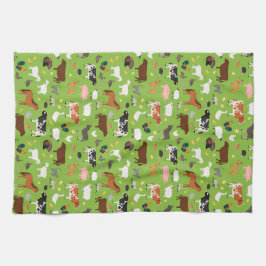 Country Farm Serviettes de cuisine - Animaux de fe