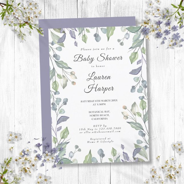 Country Floral Greenery Baby Dusche Sprinkle Einladung (Country Floral Greenery Baby Shower Sprinkle Invitation)