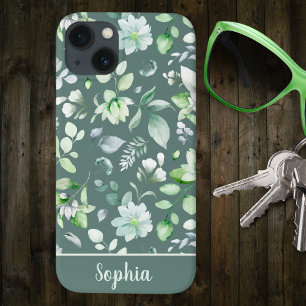 Country Floral Sage Green Signature Case-Mate iPhone Hülle