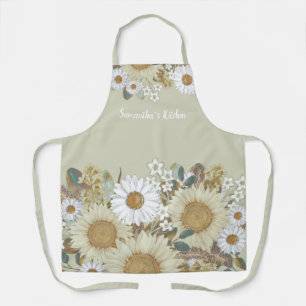Country Floral Sonnenblumengarten Schürze
