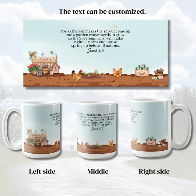 Country Garden Blessings Kaffeetasse (Country Garden mugs display of all sides.)