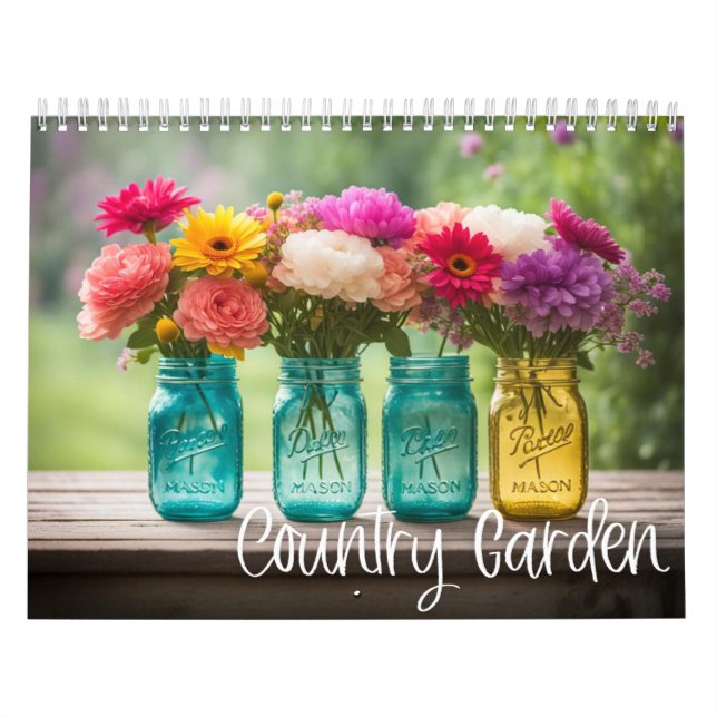Country Garden - Blume und Mauerkirschen Kalender (Titelbild)