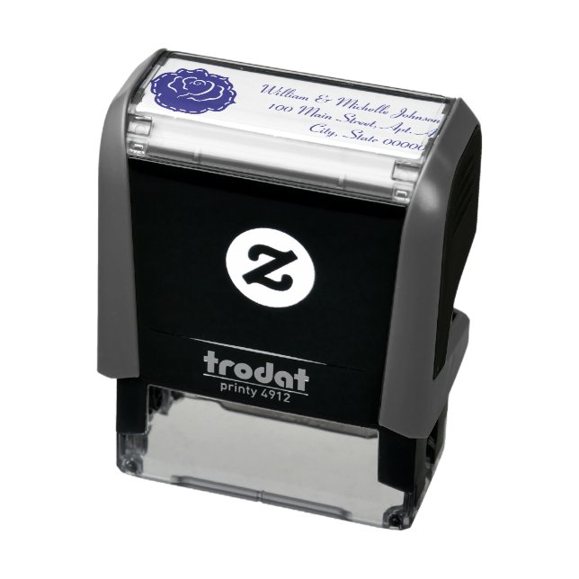 Country Garden Wedding Self-Inking Address Briefma Permastempel (Produkt)
