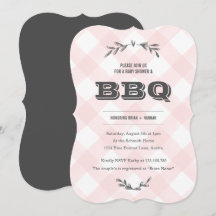 Country Gingham Baby Dusche