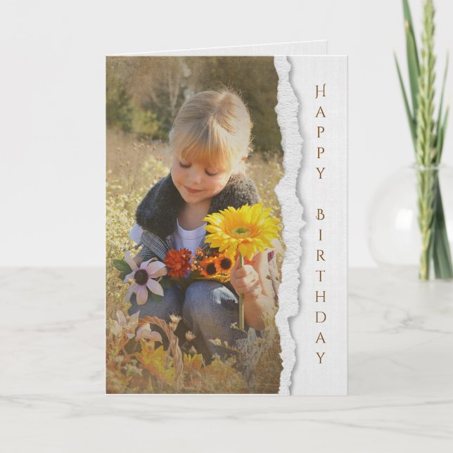 Country Girl mit Geburtstagsblumen Karte (Vorderseite)