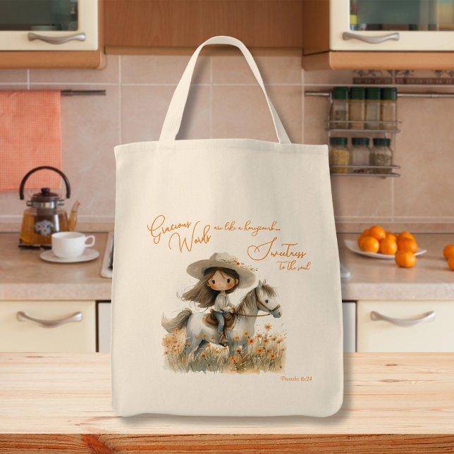 Country Girl on Horse Inspiration Tragetasche (Von Creator hochgeladen)