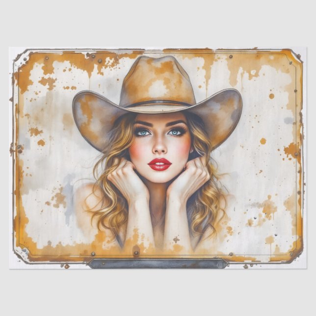 Country Girl Seidenpapier (Vorderseite)