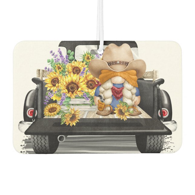 Country Gnome Girl  Autolufterfrischer (Vorderseite)