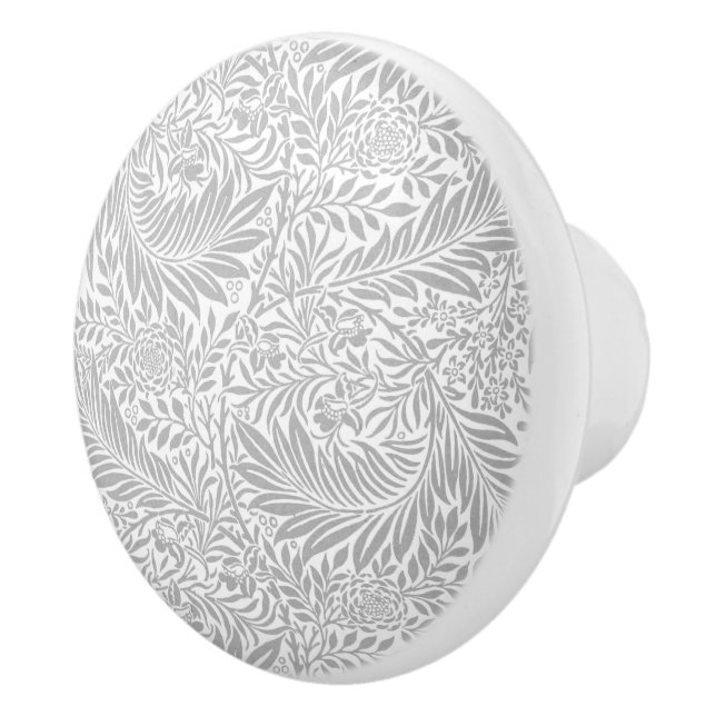 Country Gray William Morris Leaf Pattern Keramikknauf (Rechts)