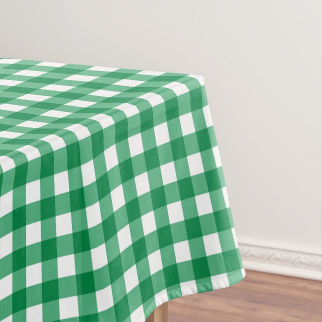 Country Green Gingham Tischdecke (Beispiel)