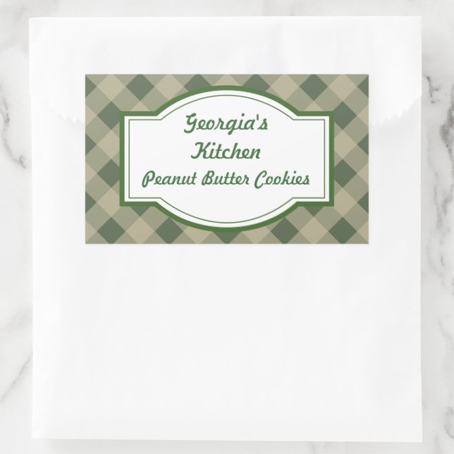 Country Green Kitchen Stickers (Tasche)