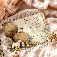 Country Hay Bale Farm Animals Diapper Raffle