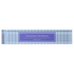 Country Heart Strip Muster Personalisiert Namensplakette