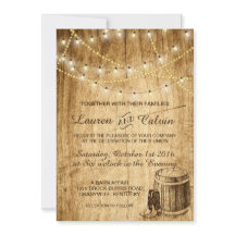 Country Hochzeit Einladung mit Cowboystiefeln