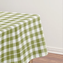 Country House Green Checkered Gingham Rustic