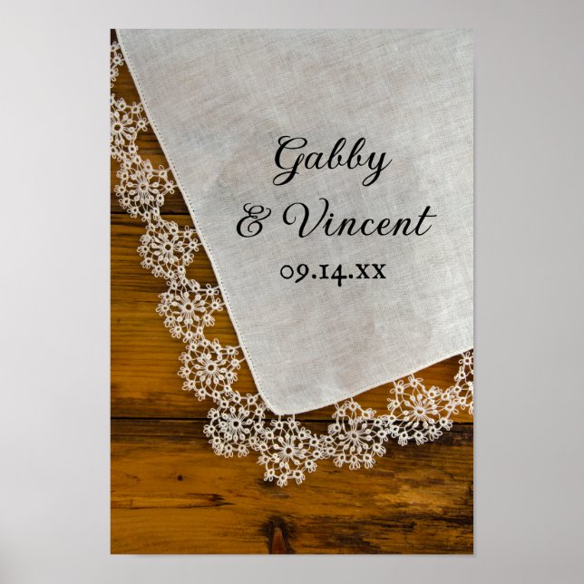 Country Lace Barn Wedding Poster (Vorne)