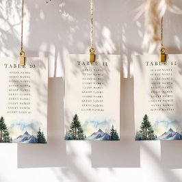 Country Lake Mountain Forest Wedding Cards Einladung