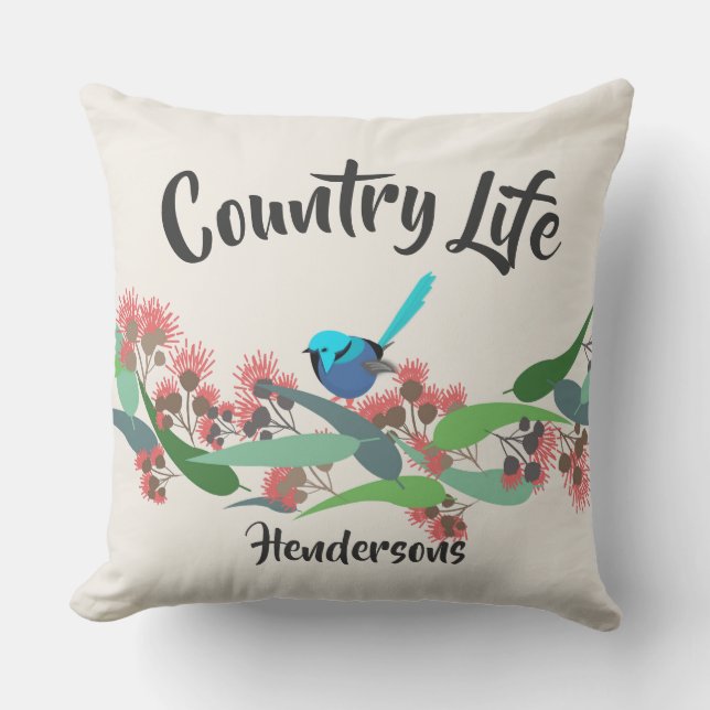 Country Life Australier Bush Kissen Für Draußen (Vorderseite)