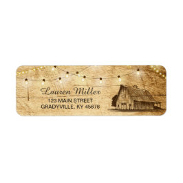Country Lights kleine Adressetikettierung mit Stal