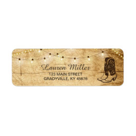 Country Lights kleine Adressetikettierung mit Stie