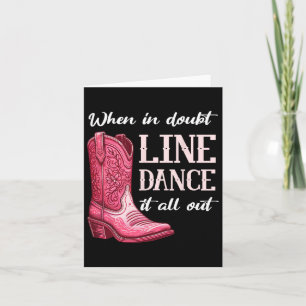 Country Line Dancing Women Girl Karte